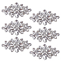Glass Rhinestone Ornament Accessories, Flower
