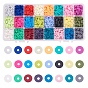 Perles en fimo faits à la main, disque / plat rond, perles heishi