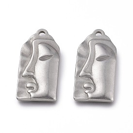 Pendentifs bouddhistes 304 en acier inoxydable, Bouddha