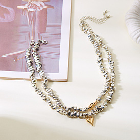 3шт. 3 стили браслетов и эластичных браслетов из сплава и пластиковых самородков CCB с бусинами для женщин, сердце