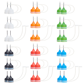 Benecrea 36 наборы 6 цвета железный сменный колпачок для иглы, для клеевых бутылок, бутылки капельницы жидкости