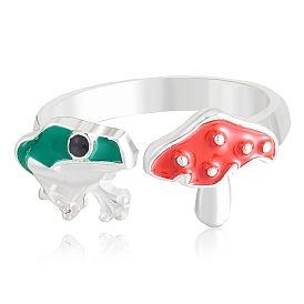 Открытая манжета из сплава лягушка и гриб для женщин