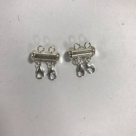 925 fermetures à glissière en argent sterling, fermoirs en peyotl, avec fermoirs mousquetons en argent sterling