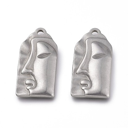 Pendentifs bouddhistes 304 en acier inoxydable, Bouddha
