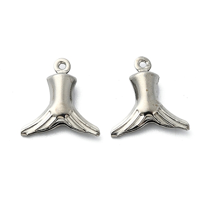 Pendentifs en acier inoxydable, breloques en queue de poisson