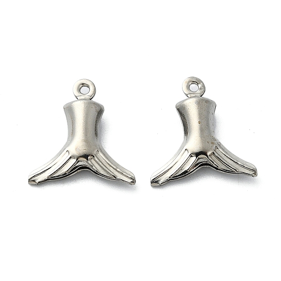 Pendentifs en acier inoxydable, breloques en queue de poisson