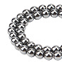 Synthetic Non-Magnetic Hematite Beads Strands, Round