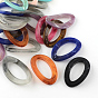 Twist Oval Imitation Gemstone Acrylic Linking Rings, 62x38x4mm, about 85pcs/500g