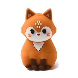 3d силиконовые бусины, фокусные бусы, лиса