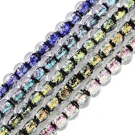 Ручной стеклянные фольга бисер пряди, рондель