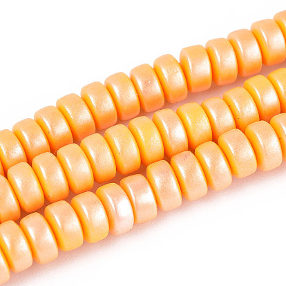 Полимерной глины ручной работы бисер нитей, жемчужные, плоско-круглые