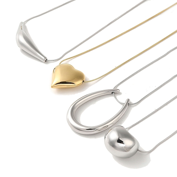 Вакуумное покрытие pvd 304 ожерелья из нержавеющей стали в виде змейки, ожерелья шкентеля