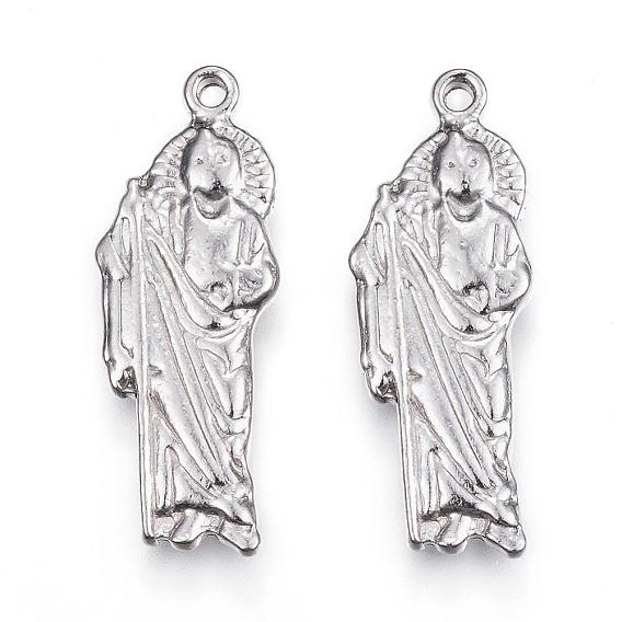 304 Stainless Steel Pendants, For Easter, Jesus