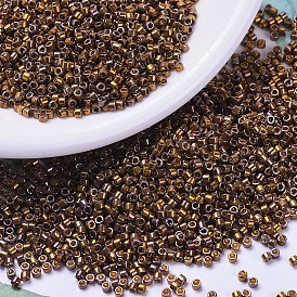 Бусины miyuki delica, цилиндр, японский бисер, 11/0, Ирис