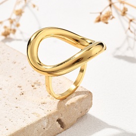 304 полые овальные кольца из нержавеющей стали, ионное покрытие (ip)