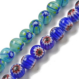 Handmade Lampwork Beads Strands, Round