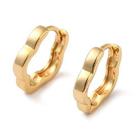 Brass Earrings, Real 18K Gold Plated