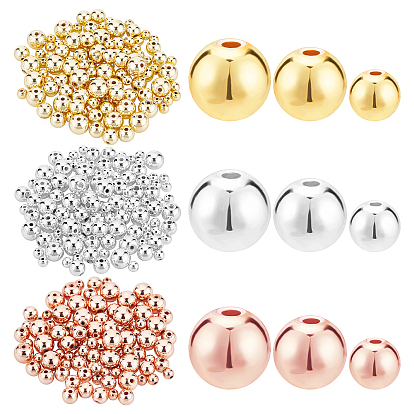9 Styles Electroplate Non-magnetic Synthetic Hematite Beads Strands, Beads Strands, Round