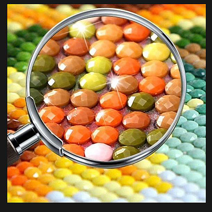 Cabochons en résine opaque, facette, plat rond
