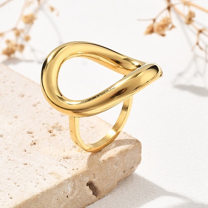 304 полые овальные кольца из нержавеющей стали, ионное покрытие (ip)