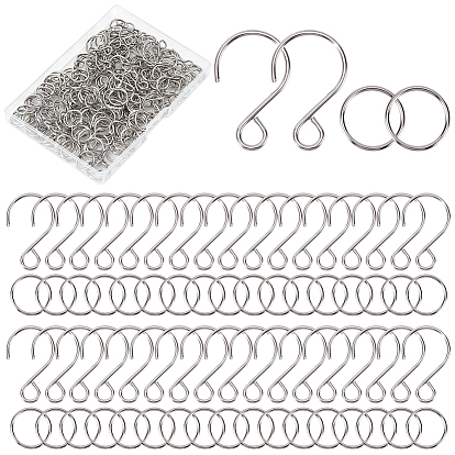 150шт. крючок из нержавеющей стали, 150 шт. 304 соединительные кольца из нержавеющей стали