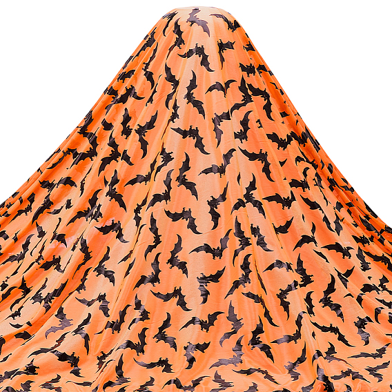 Полиэстеровая сетчатая ткань на тему Хэллоуина, аксессуары для одежды для свадебного платья, шаблон bat