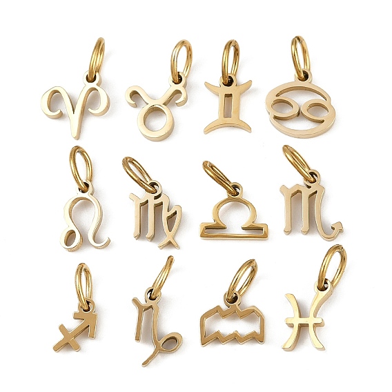 304 прелести нержавеющей стали, с прыжковых колец, обереги двенадцати созвездий