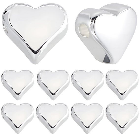 30 латунные бусины шт., сердце