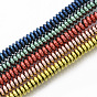Electroplated Non-magnetic Synthetic Hematite Beads Strands, Rondelle