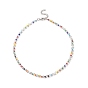 Natural Quartz Crystal & Glass Seed Bead Beaded Necklaces for Women, with 304 Stainless Steel Clasps