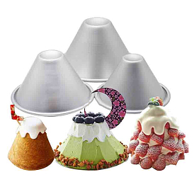 Aluminum Cone Shaped Baking Molds, Quick Release Baking Pan