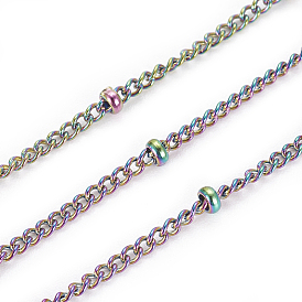 Ion Plating(IP) 304 Stainless Steel Box Chain Slider Necklace Making, Venice Chains Bolo Necklace Making