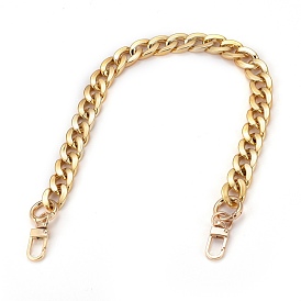 CCB Plastic Twist Chains Bag Handles, with Alloy Spring Gate Ring & Swivel Clasps, for Bag Straps Replacement Accessories
