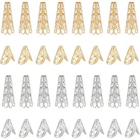 40шт 4 стиль колпачки из нержавеющей стали, конус