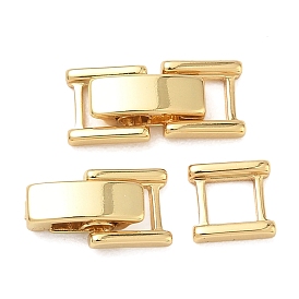 Fermoirs de bracelet de montre en laiton shegrace, sans cadmium et sans plomb et sans nickel, rectangle