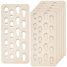 Деревянные подставки под ноги, для аксессуаров для кукольного домика, прямоугольные