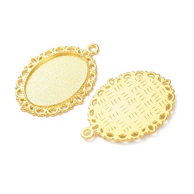 Тибетский стиль овальный сплава настройки кулон кабошон, без свинца и без кадмия, лоток: 25x18 м, 39x29x2 мм, отверстие : 2.5 мм, Около 300 шт / 1000 г