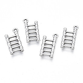 Tibetan Style Alloy Charms, Lead Free & Cadmium Free, Ladder