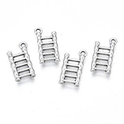 Tibetan Style Alloy Charms, Lead Free & Cadmium Free, Ladder