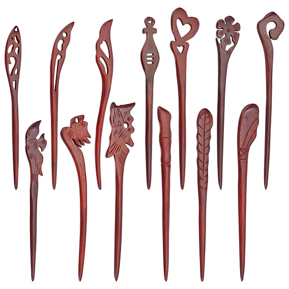 Wood Hairpins, Hair Styling Tools