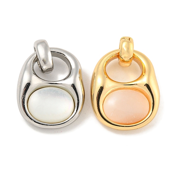 Природные подвески оболочки, латунные подвески для сумок