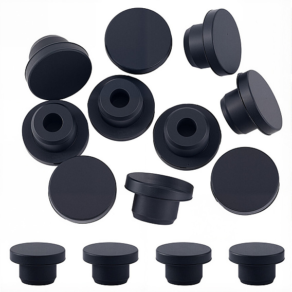 10шт. силиконовые заглушки для отверстий, вставьте заглушки в отверстия, торцевые заглушки вставок для стоек, для мебельного ограждения, круглые