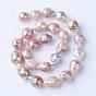 Natural Baroque Pearl Keshi Pearl Beads Strands, Cultured Freshwater Pearl, for DIY Craft Jewelry Making, Drop