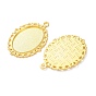 Тибетский стиль овальный сплава настройки кулон кабошон, без свинца и без кадмия, лоток: 25x18 м, 39x29x2 мм, отверстие : 2.5 мм, Около 300 шт / 1000 г
