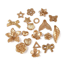 Пластиковые бусины abs, разнообразные