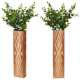 Прямоугольная настенная ваза из богемской сосны, для домашнего декора