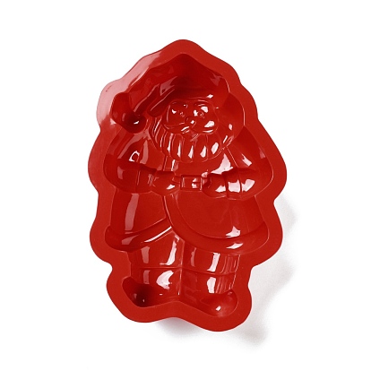 DIY Christmas Santa Claus Food Grade Silicone Molds, Baking Cake Pans