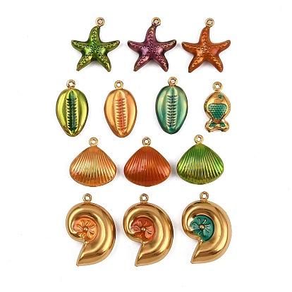 304 нержавеющей стальной эмали подвески, золотые