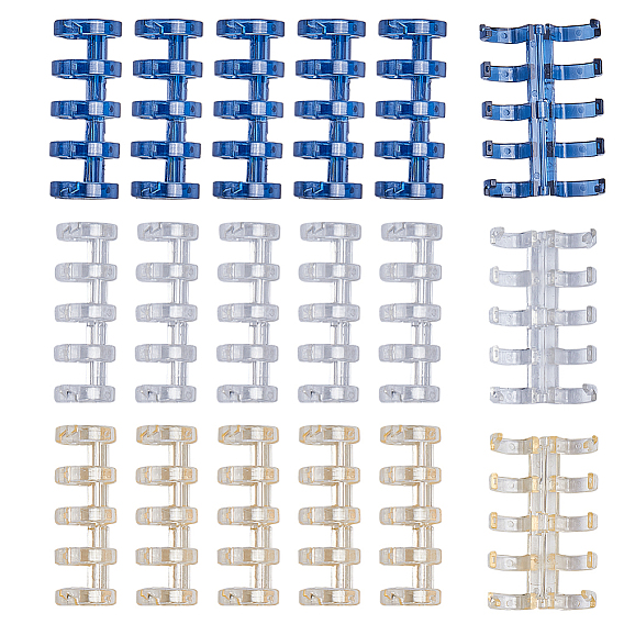 18шт. 3 цвета пластиковый связывающий гребень, 5 кольцевая переплетная скоба на петлях, гребенчатые связывающие шипы