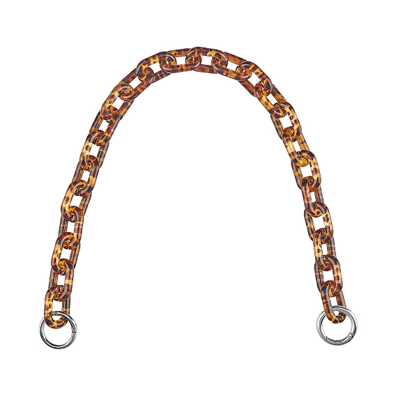 Acrylic Chain Short Thick Shoulder Strap, with Alloy Clasp, Replacement Handbag Decoration Bags Straps